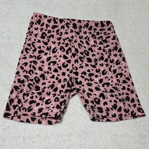 No Boundaries Pink and Black Leopard Print Shorts
